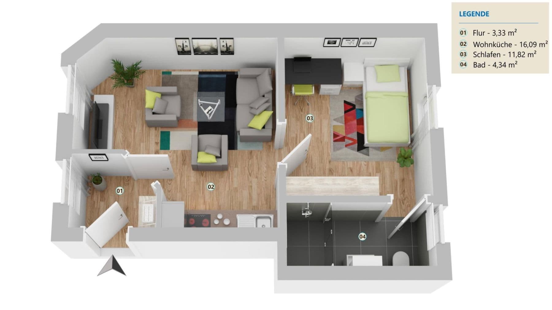 2 bedroom flat to rent, 36 m², Hamburger Str 5, Hecklingen, Saxony-Anhalt 2 bedroom flat to rent, 36 m², Hamburger Str 5, Hecklingen, Saxony-Anhalt