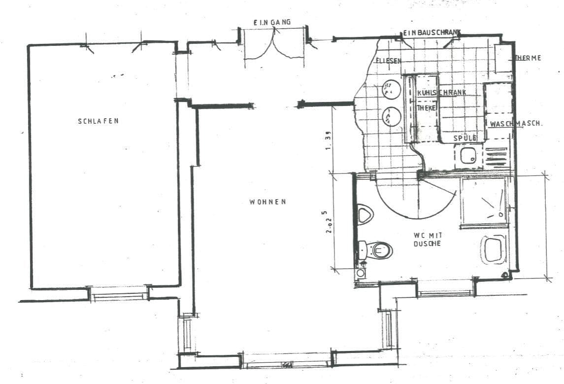 2 bedroom flat to rent, 56 m², Gneisenaustrasse 10, Wiesbaden, Hesse 2 bedroom flat to rent, 56 m², Gneisenaustrasse 10, Wiesbaden, Hesse