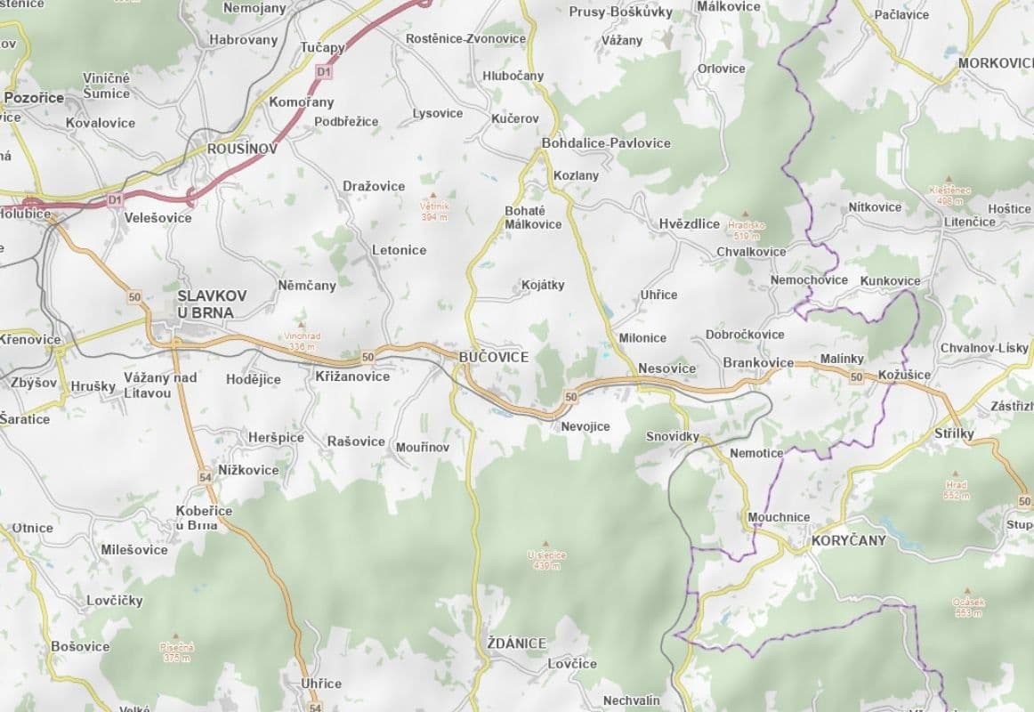 plot for sale, 1,050 m², Milonice, Jihomoravský Region plot for sale, 1,050 m², Milonice, Jihomoravský Region
