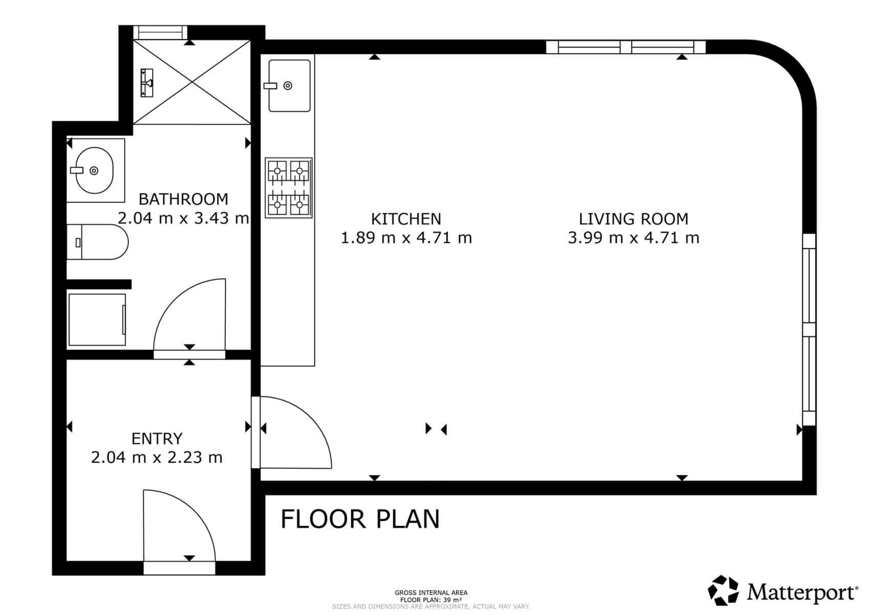Studio flat to rent, 39 m², U Komína, Prague, Prague Studio flat to rent, 39 m², U Komína, Prague, Prague