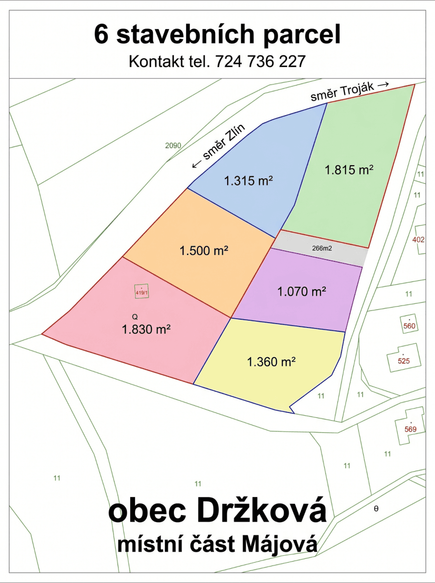 plot for sale, 9,000 m², Držková, Zlínský Region plot for sale, 9,000 m², Držková, Zlínský Region