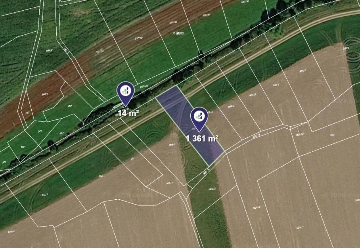 plot for sale, 1,362 m², Osek, Plzeňský Region plot for sale, 1,362 m², Osek, Plzeňský Region