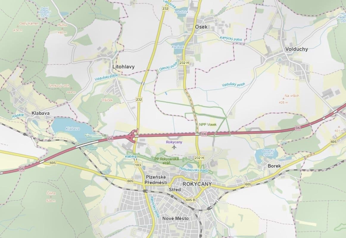 plot for sale, 1,362 m², Osek, Plzeňský Region plot for sale, 1,362 m², Osek, Plzeňský Region