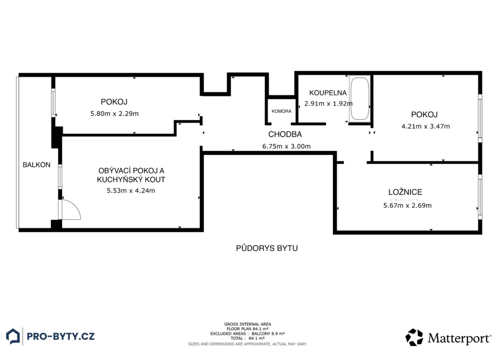 3 bedroom with open-plan kitchen flat for sale, 83 m², Přecechtělova, Prague, Prague 3 bedroom with open-plan kitchen flat for sale, 83 m², Přecechtělova, Prague, Prague