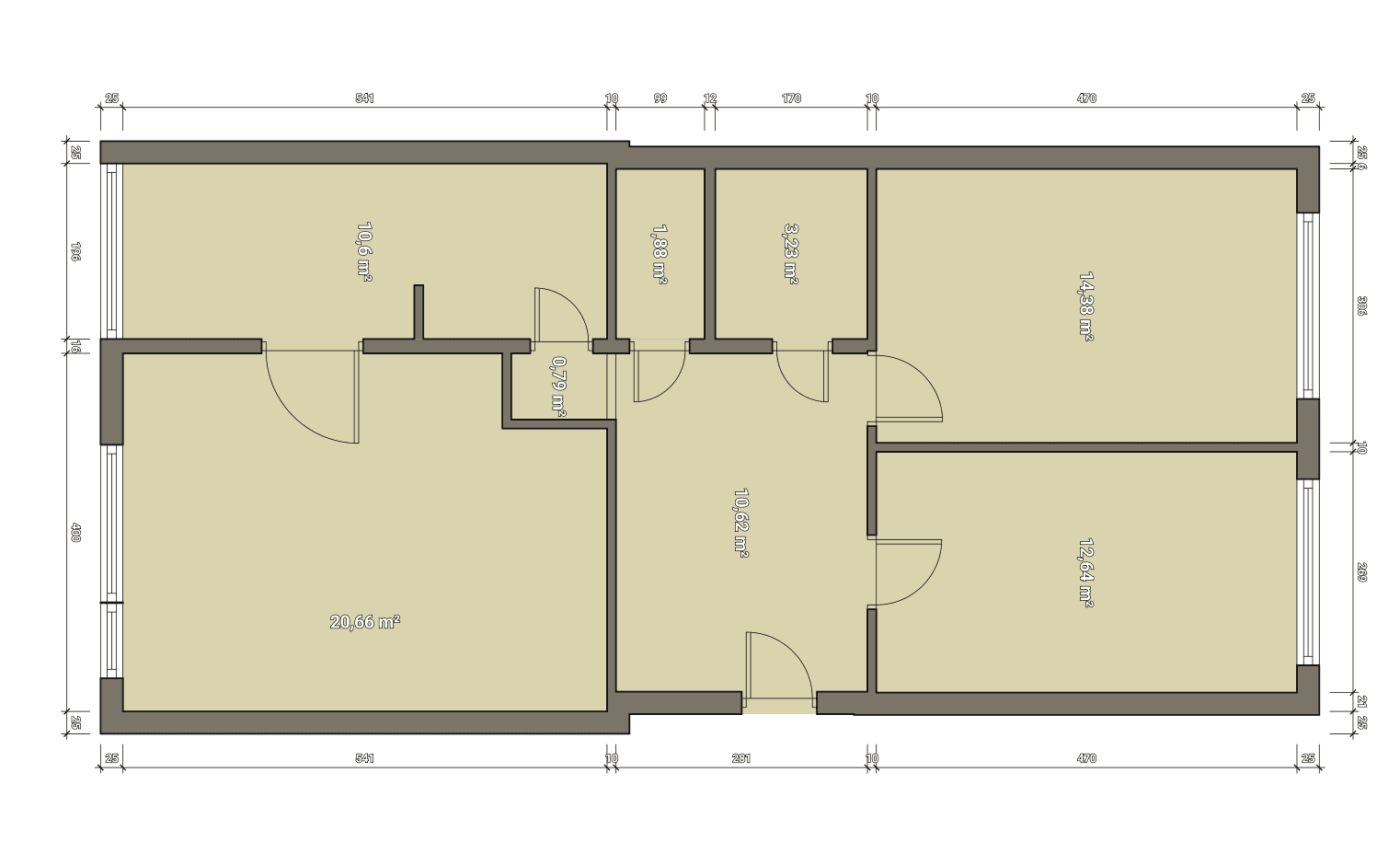 3 bedroom flat to rent, 75 m², Hekrova, Prague, Prague 3 bedroom flat to rent, 75 m², Hekrova, Prague, Prague