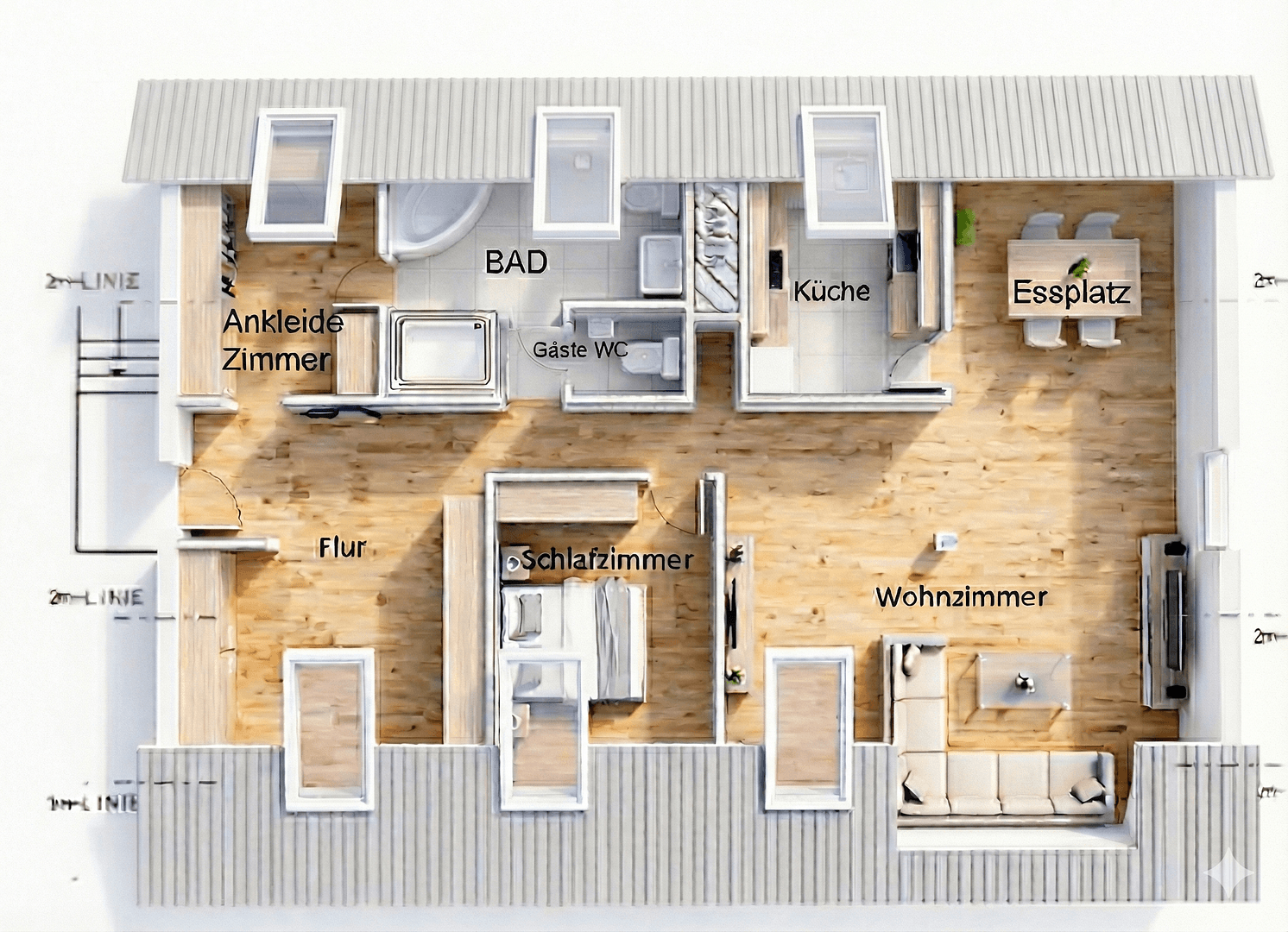 3 bedroom with open-plan kitchen flat for sale, 107 m², Ginsterweg, Gorxheimertal, Hesse 3 bedroom with open-plan kitchen flat for sale, 107 m², Ginsterweg, Gorxheimertal, Hesse