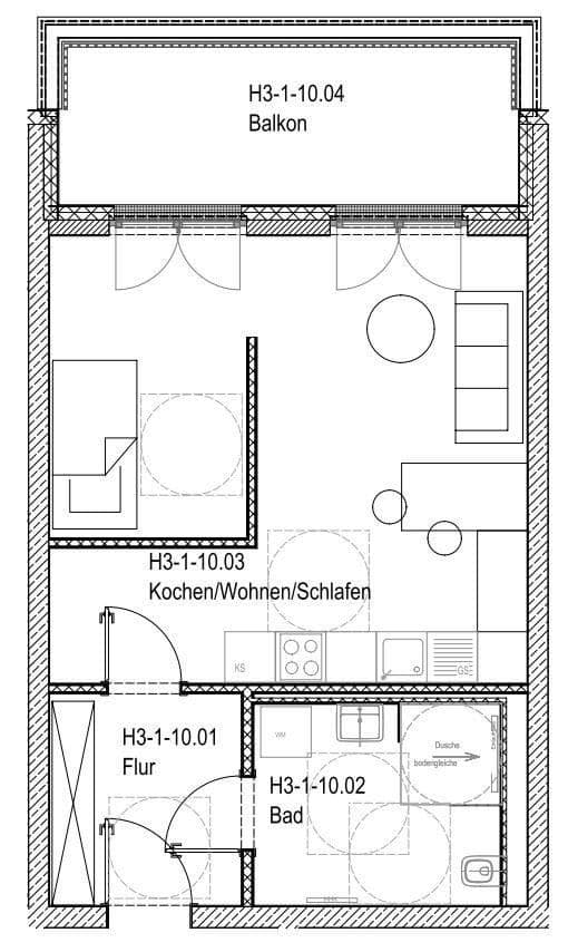 1 bedroom flat to rent, 48 m², Regener Straße 65, Berlin, Berlin 1 bedroom flat to rent, 48 m², Regener Straße 65, Berlin, Berlin