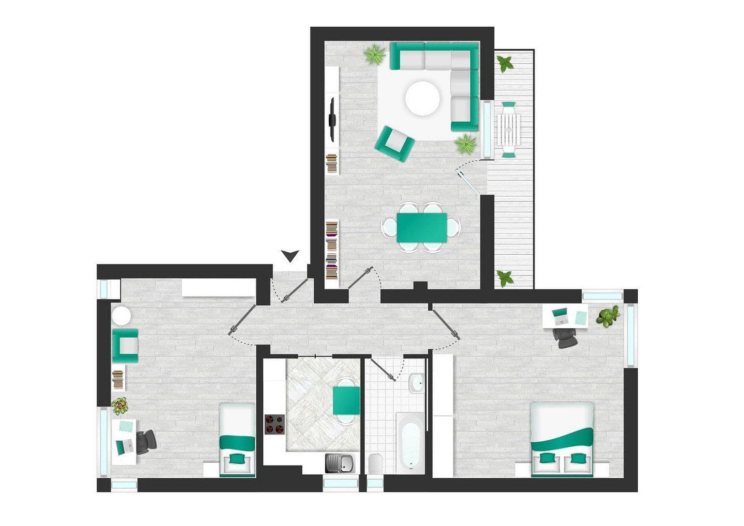 3 bedroom flat for sale, 93 m², Orleansstrasse 1, Bremen, Bremen 3 bedroom flat for sale, 93 m², Orleansstrasse 1, Bremen, Bremen
