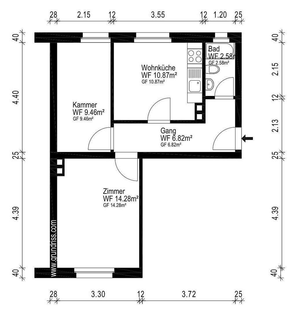 2 bedroom flat to rent, 44 m², Leipartstraße 14, München, Bavaria 2 bedroom flat to rent, 44 m², Leipartstraße 14, München, Bavaria