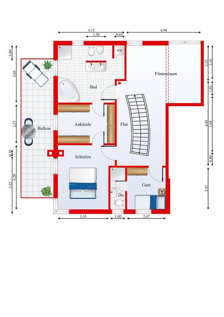 4 bedroom flat to rent, 174 m², Bensheim, Hesse 4 bedroom flat to rent, 174 m², Bensheim, Hesse