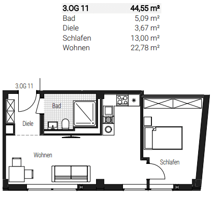 2 bedroom flat to rent, 45 m², Steinbühler Straße 4-6, Nürnberg, Bavaria 2 bedroom flat to rent, 45 m², Steinbühler Straße 4-6, Nürnberg, Bavaria