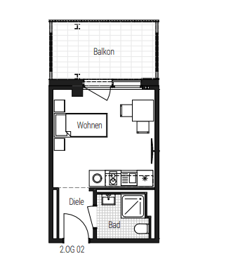1 bedroom flat to rent, 25 m², Steinbühler Straße 4-6, Nürnberg, Bavaria 1 bedroom flat to rent, 25 m², Steinbühler Straße 4-6, Nürnberg, Bavaria