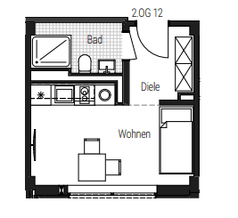 1 bedroom flat to rent, 22 m², Steinbühler Straße 4-6, Nürnberg, Bavaria 1 bedroom flat to rent, 22 m², Steinbühler Straße 4-6, Nürnberg, Bavaria