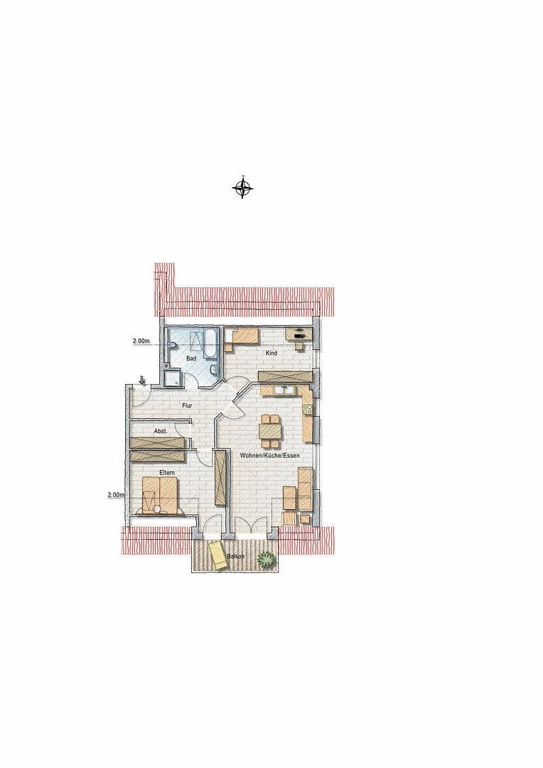 2 bedroom with open-plan kitchen flat to rent, 93 m², Graf-Seinsheim-Straße 5, Grünbach (Bockhorn), Bavaria 2 bedroom with open-plan kitchen flat to rent, 93 m², Graf-Seinsheim-Straße 5, Grünbach (Bockhorn), Bavaria