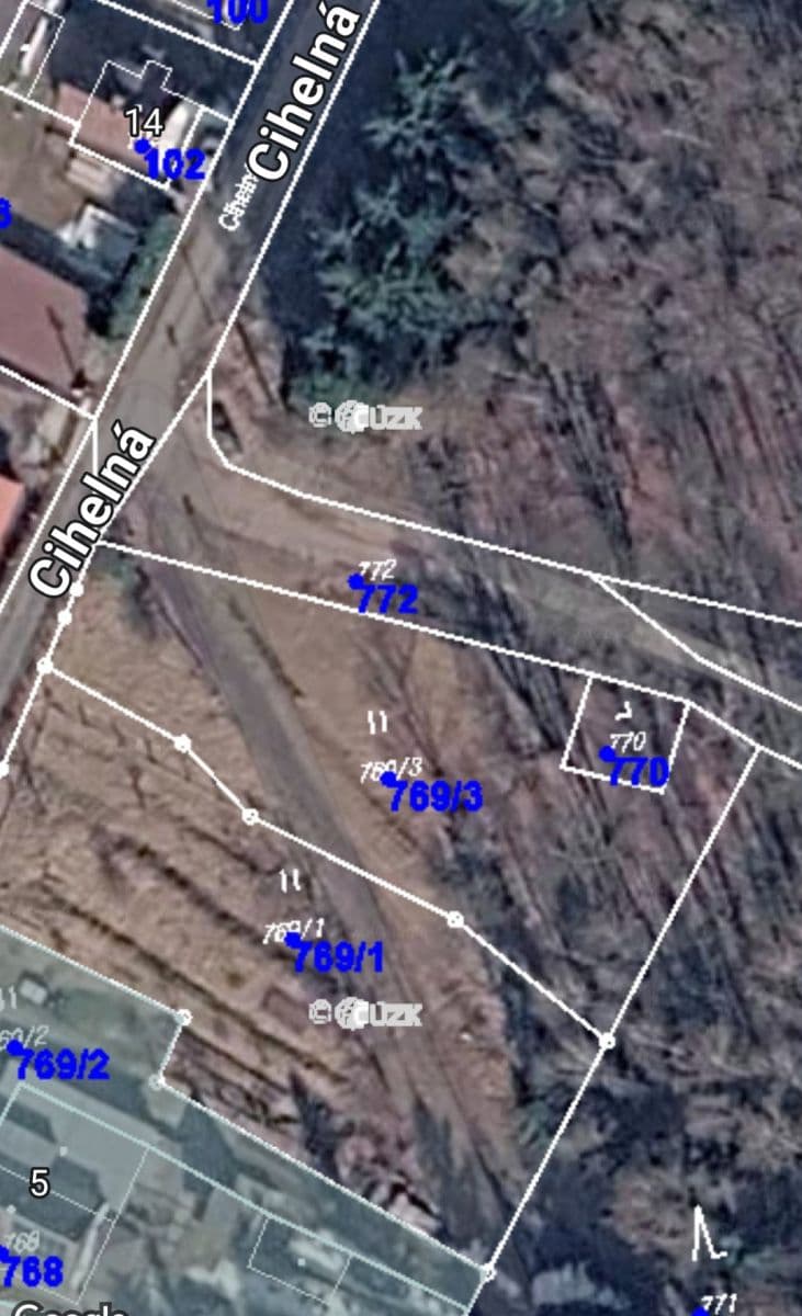 plot for sale, 1,070 m², Jablonec nad Nisou, Liberecký Region plot for sale, 1,070 m², Jablonec nad Nisou, Liberecký Region