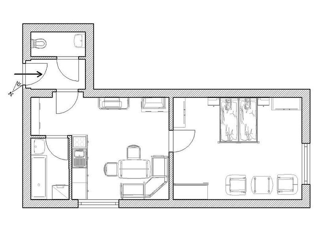 1 bedroom with open-plan kitchen flat for sale, 42 m², Hořičky, Královéhradecký Region 1 bedroom with open-plan kitchen flat for sale, 42 m², Hořičky, Královéhradecký Region
