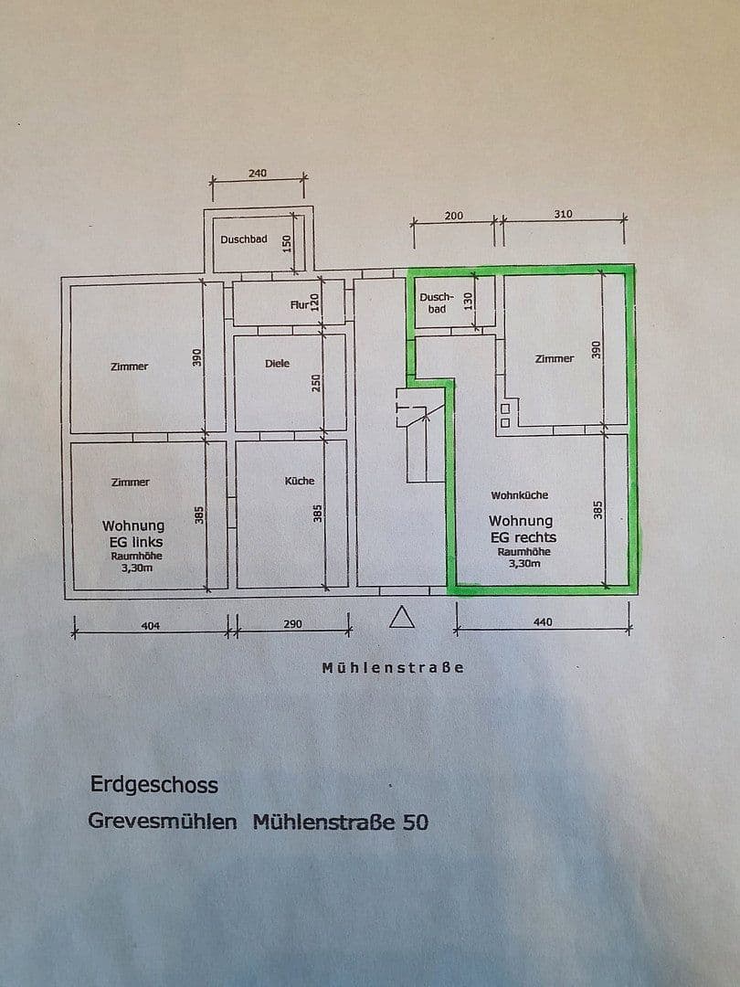 2 bedroom flat to rent, 34 m², Mühlenstraße 50, Grevesmühlen, Mecklenburg-Vorpommern 2 bedroom flat to rent, 34 m², Mühlenstraße 50, Grevesmühlen, Mecklenburg-Vorpommern