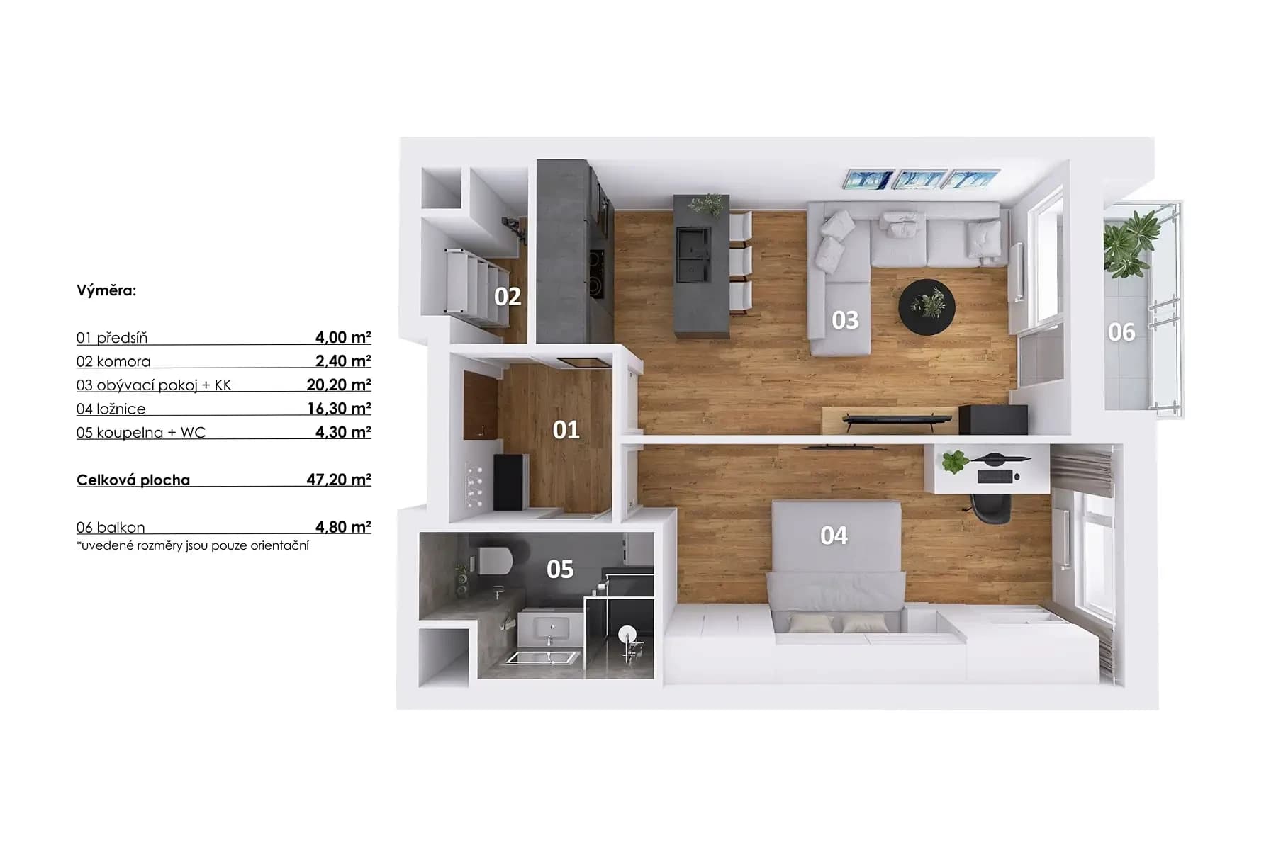 1 bedroom with open-plan kitchen flat for sale, 52 m², Václava Trojana, Prague, Prague 1 bedroom with open-plan kitchen flat for sale, 52 m², Václava Trojana, Prague, Prague
