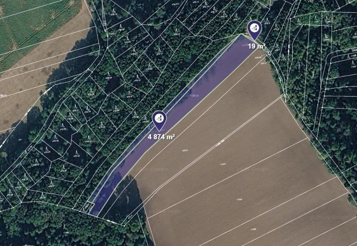 plot for sale, 4,893 m², Lipová, Olomoucký Region plot for sale, 4,893 m², Lipová, Olomoucký Region