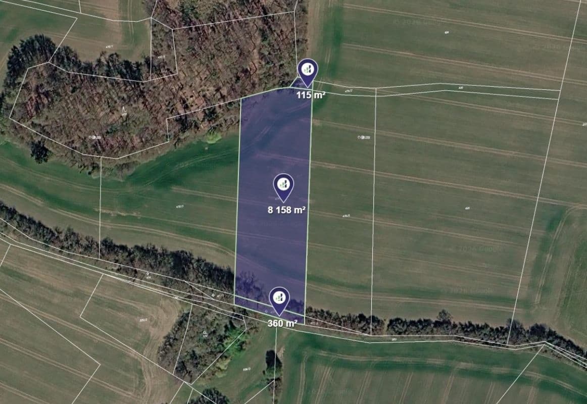 plot for sale, 8,633 m², Jankov, Středočeský Region plot for sale, 8,633 m², Jankov, Středočeský Region