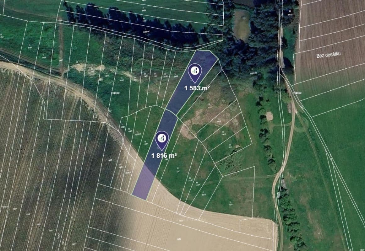 plot for sale, 6,293 m², Předín, Vysočina Region plot for sale, 6,293 m², Předín, Vysočina Region