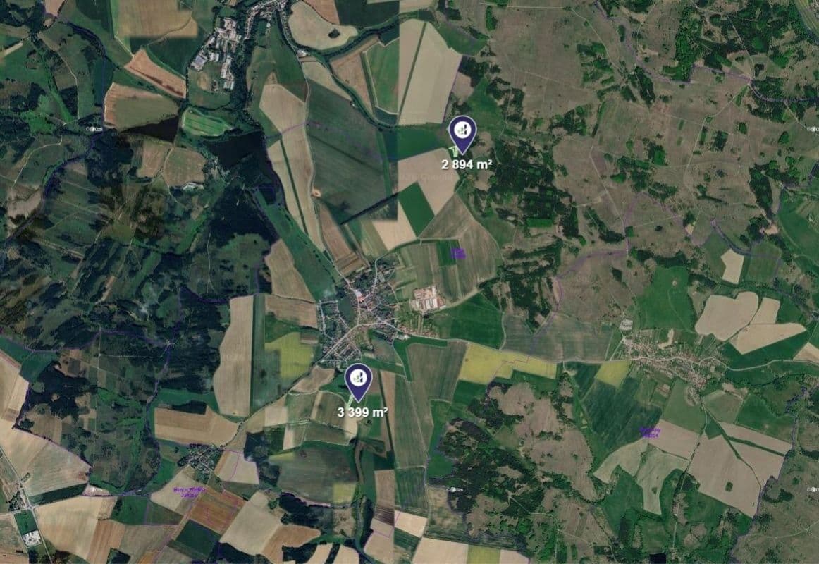 plot for sale, 6,293 m², Předín, Vysočina Region plot for sale, 6,293 m², Předín, Vysočina Region