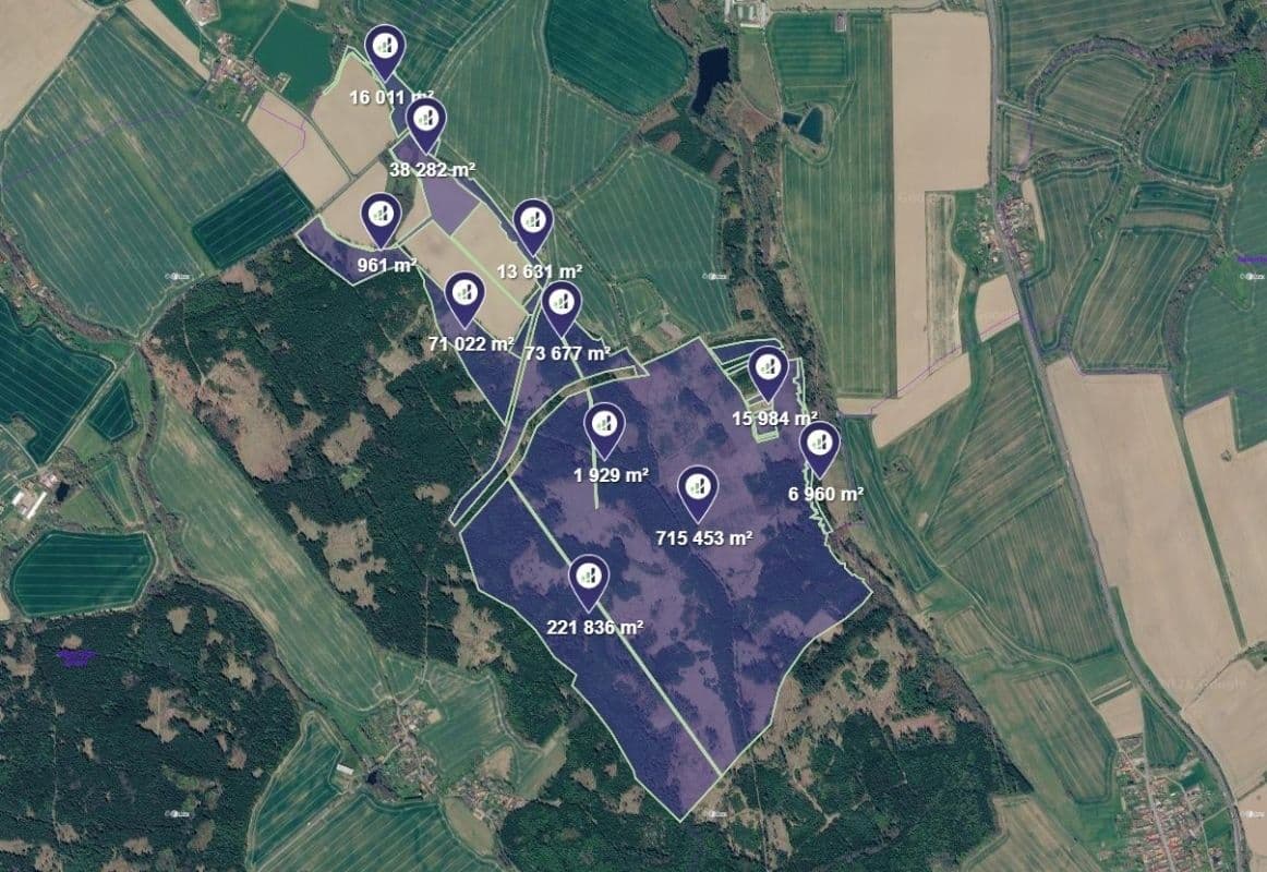 plot for sale, 17,535 m², Golčův Jeníkov, Vysočina Region plot for sale, 17,535 m², Golčův Jeníkov, Vysočina Region