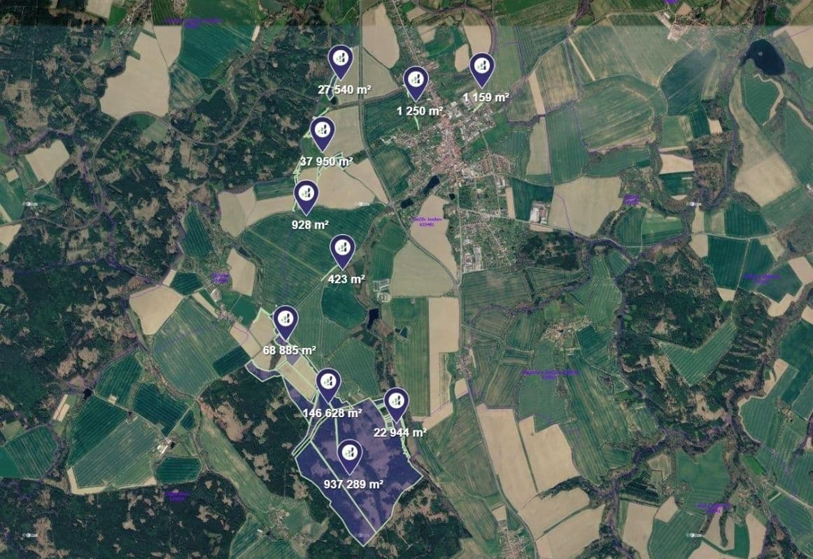plot for sale, 17,535 m², Golčův Jeníkov, Vysočina Region plot for sale, 17,535 m², Golčův Jeníkov, Vysočina Region