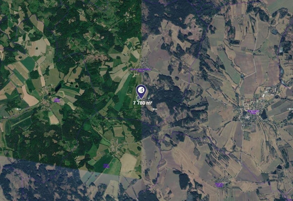 plot for sale, 7,780 m², Nový Rychnov, Vysočina Region plot for sale, 7,780 m², Nový Rychnov, Vysočina Region