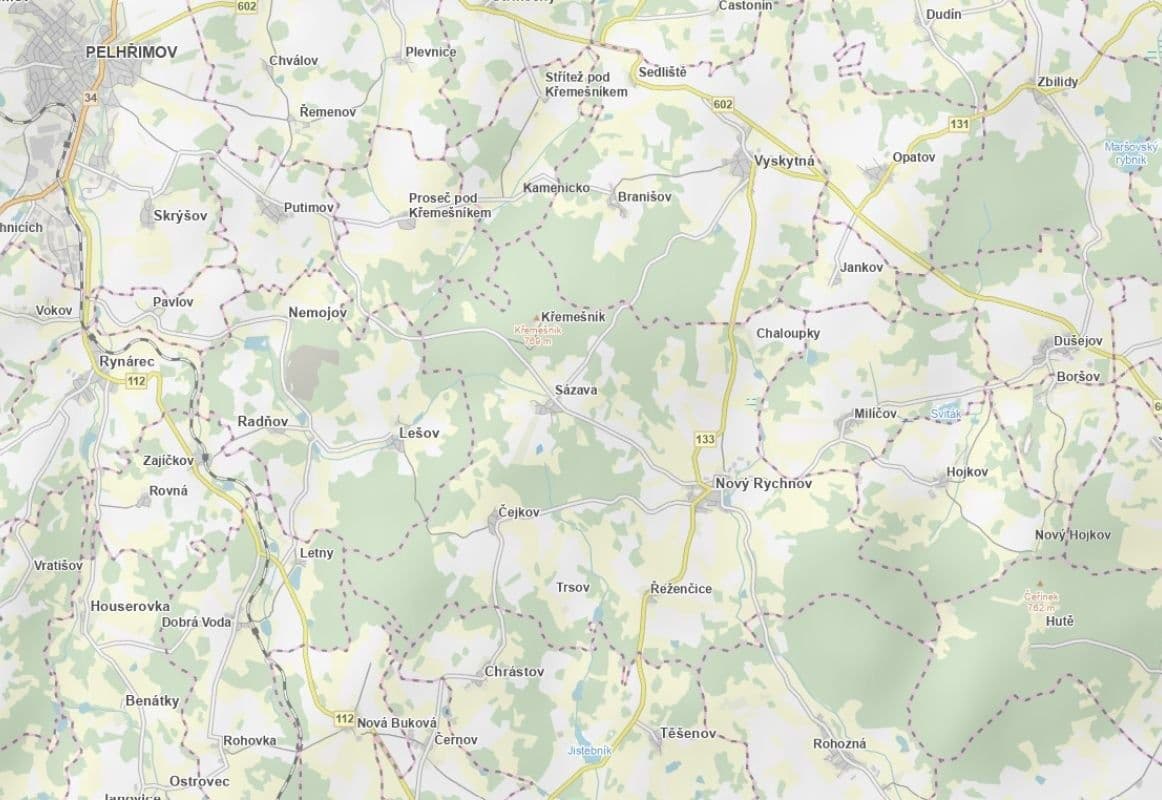plot for sale, 7,780 m², Nový Rychnov, Vysočina Region plot for sale, 7,780 m², Nový Rychnov, Vysočina Region