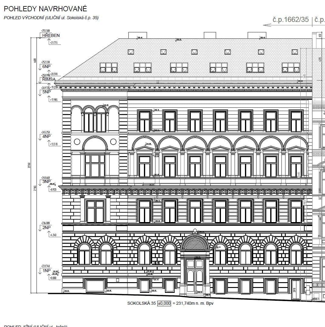 non-residential property to rent, 272 m², Sokolská, Prague, Prague non-residential property to rent, 272 m², Sokolská, Prague, Prague