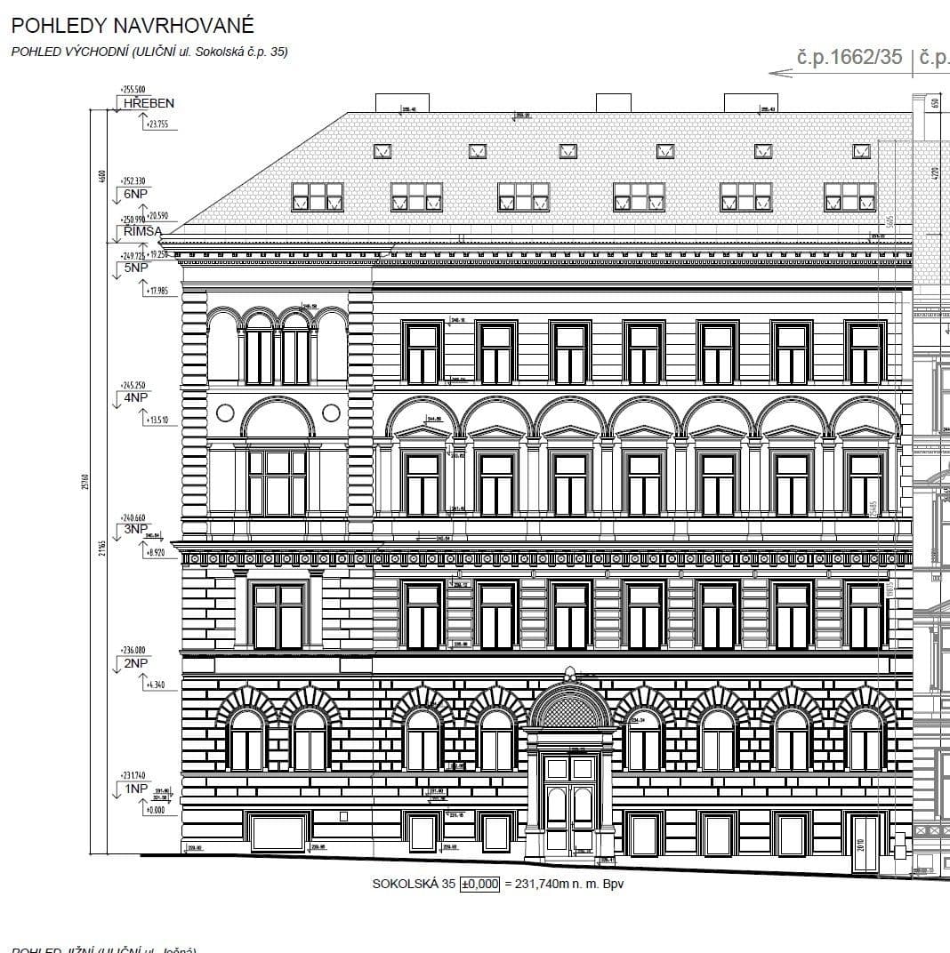 non-residential property to rent, 272 m², Sokolská, Prague, Prague non-residential property to rent, 272 m², Sokolská, Prague, Prague