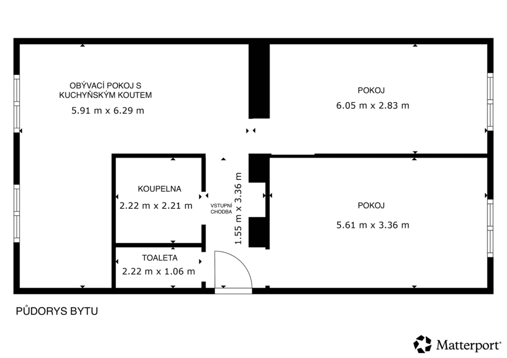 2 bedroom with open-plan kitchen flat for sale, 65 m², K Lánu, Prague, Prague 2 bedroom with open-plan kitchen flat for sale, 65 m², K Lánu, Prague, Prague