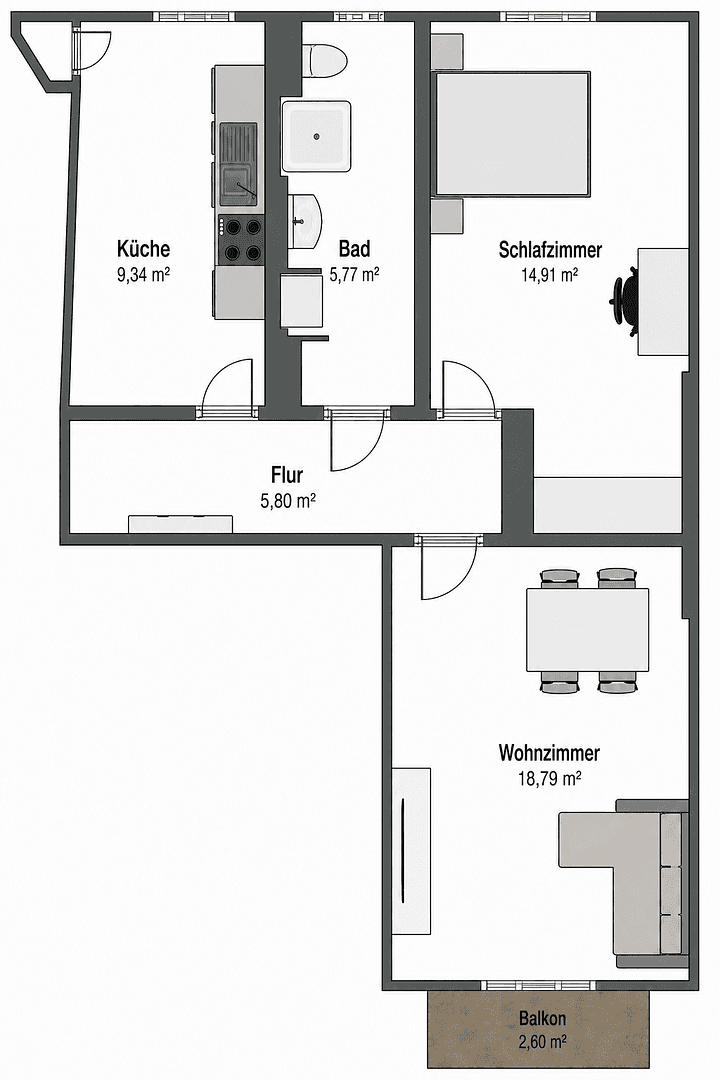 2 bedroom flat for sale, 55 m², Lothringer Str. 29, Wiesbaden, Hesse 2 bedroom flat for sale, 55 m², Lothringer Str. 29, Wiesbaden, Hesse