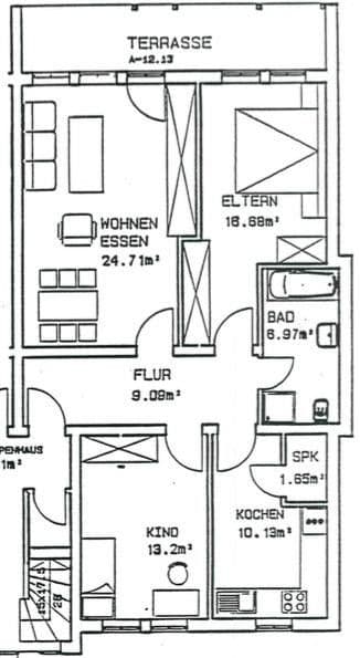 3 bedroom flat to rent, 86 m², Udenborner Str. 4, Wabern, Hesse 3 bedroom flat to rent, 86 m², Udenborner Str. 4, Wabern, Hesse