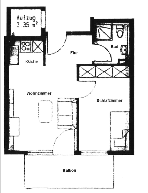 2 bedroom flat to rent, 42 m², Wieprechtstraße 63, Plauen, Saxony 2 bedroom flat to rent, 42 m², Wieprechtstraße 63, Plauen, Saxony