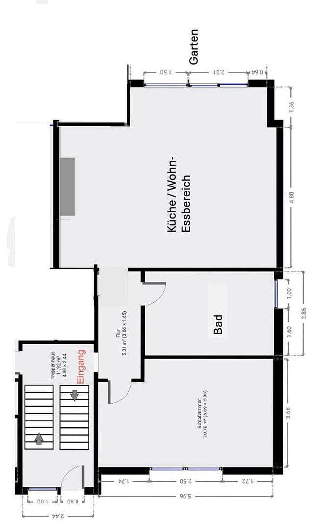 2 bedroom flat to rent, 79 m², Hausmannstr.21, Hanau, Hesse 2 bedroom flat to rent, 79 m², Hausmannstr.21, Hanau, Hesse