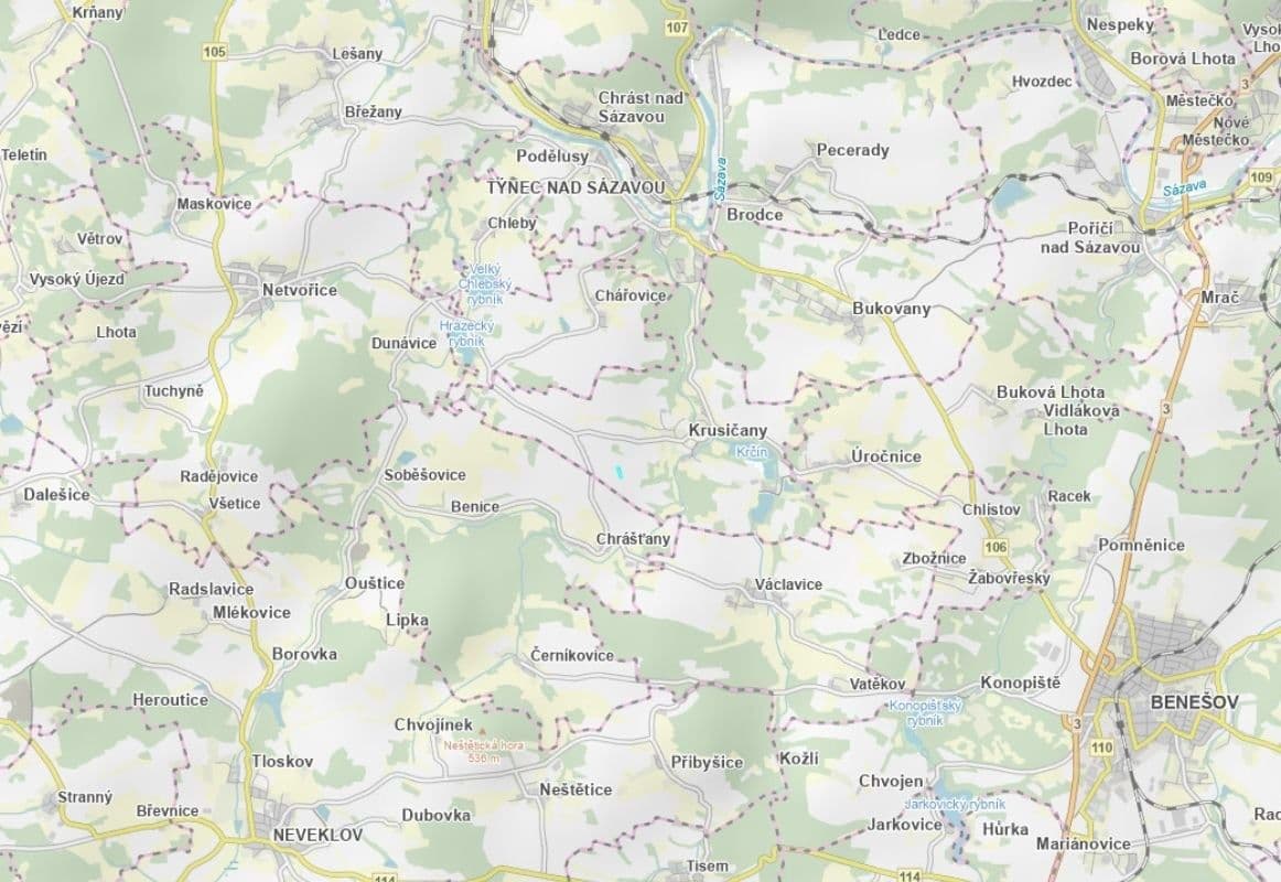 plot for sale, 2,080 m², Týnec nad Sázavou, Středočeský Region plot for sale, 2,080 m², Týnec nad Sázavou, Středočeský Region