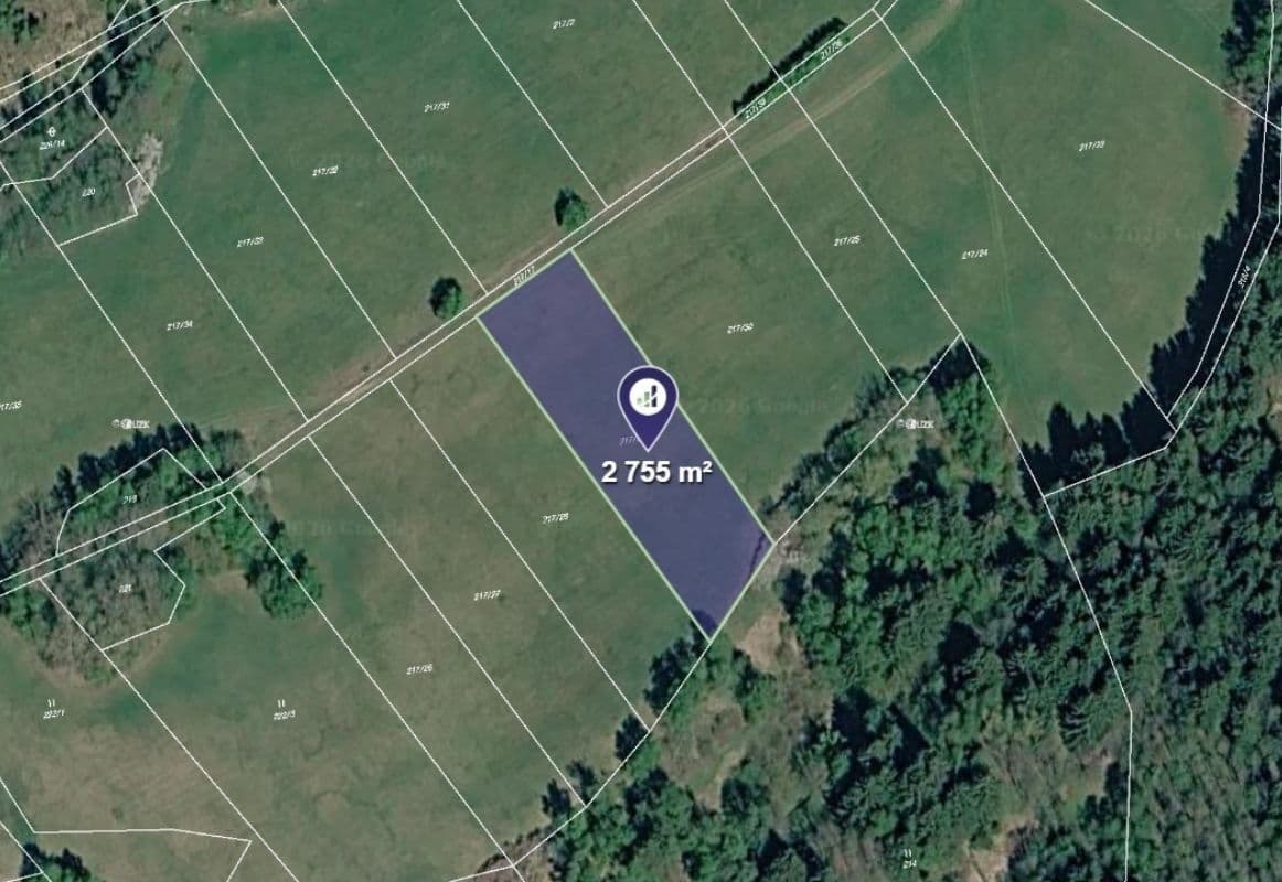 plot for sale, 2,755 m², Číhaň, Plzeňský Region plot for sale, 2,755 m², Číhaň, Plzeňský Region