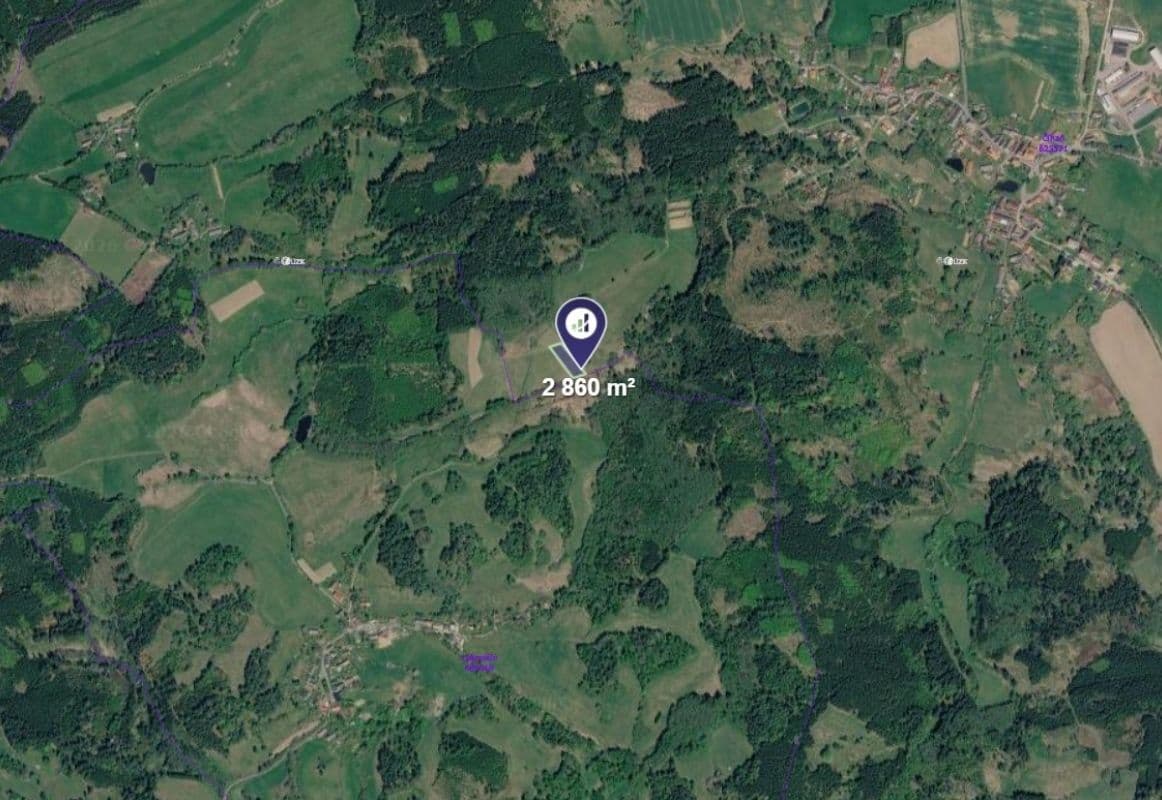 plot for sale, 2,860 m², Číhaň, Plzeňský Region plot for sale, 2,860 m², Číhaň, Plzeňský Region