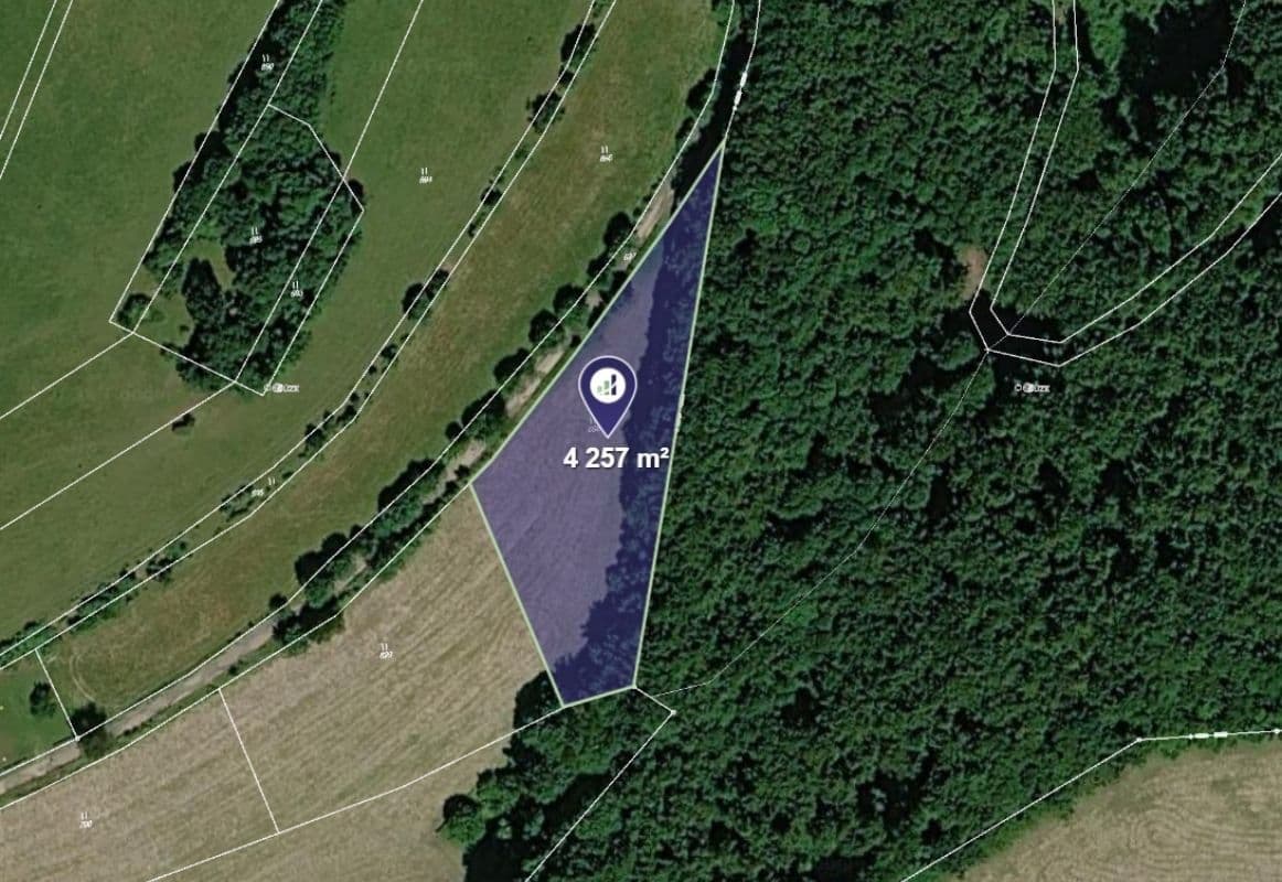 plot for sale, 4,257 m², Bousín, Olomoucký Region plot for sale, 4,257 m², Bousín, Olomoucký Region