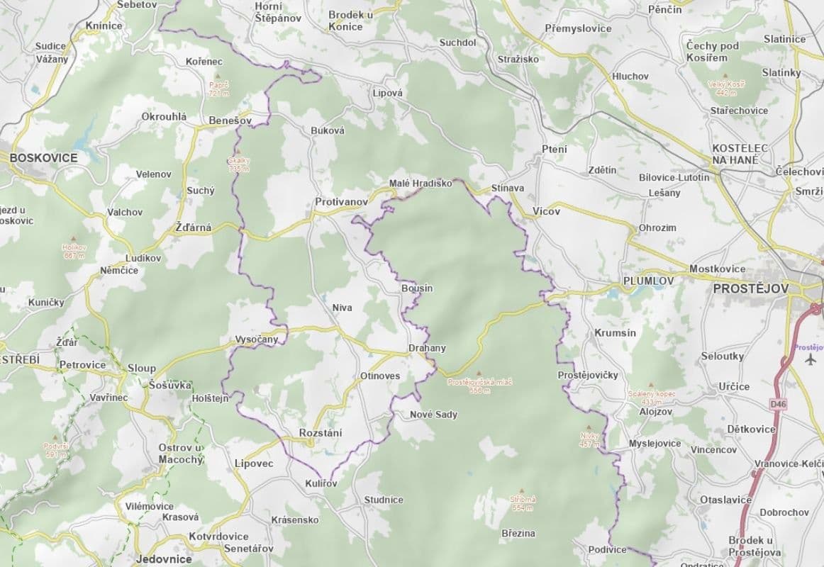 plot for sale, 4,257 m², Bousín, Olomoucký Region plot for sale, 4,257 m², Bousín, Olomoucký Region