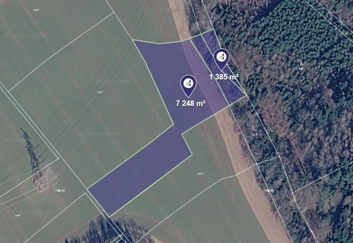 plot for sale, 7,194 m², Vlastibořice, Liberecký Region plot for sale, 7,194 m², Vlastibořice, Liberecký Region