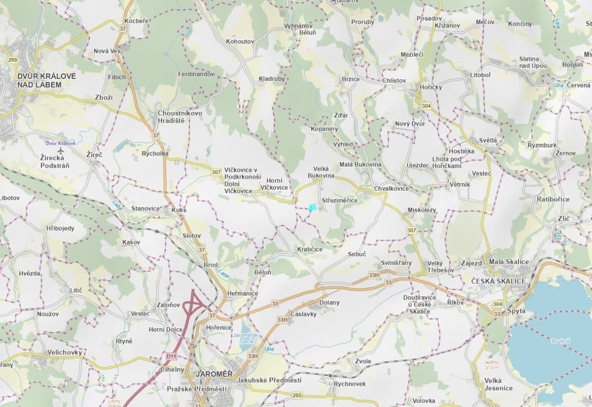 plot for sale, 36,722 m², Chvalkovice, Královéhradecký Region plot for sale, 36,722 m², Chvalkovice, Královéhradecký Region