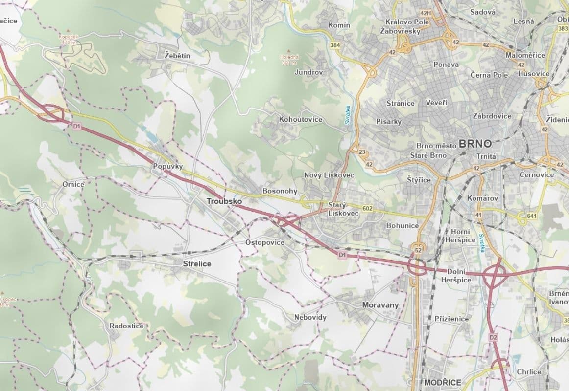 plot for sale, 1,274 m², Brno, Jihomoravský Region plot for sale, 1,274 m², Brno, Jihomoravský Region