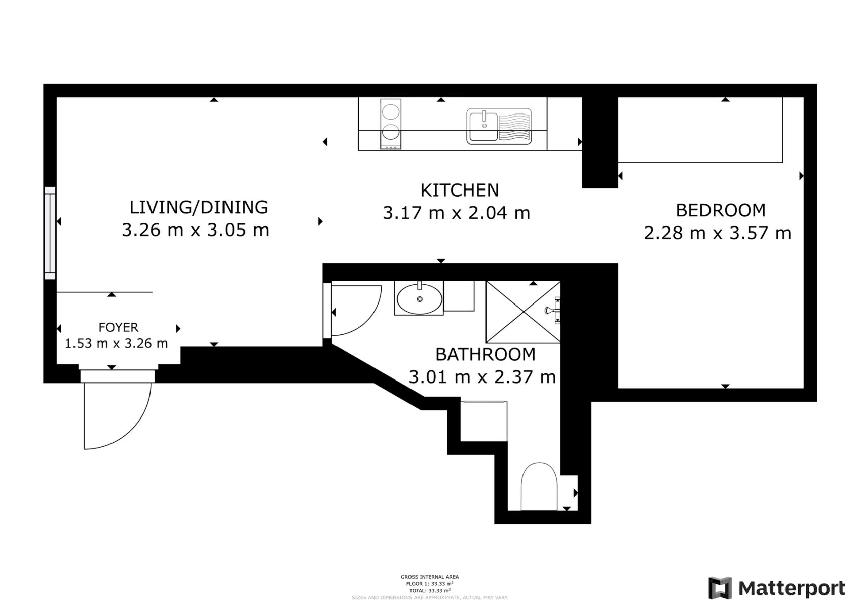 Studio flat to rent, 30 m², Navrátilova, Prague, Prague Studio flat to rent, 30 m², Navrátilova, Prague, Prague