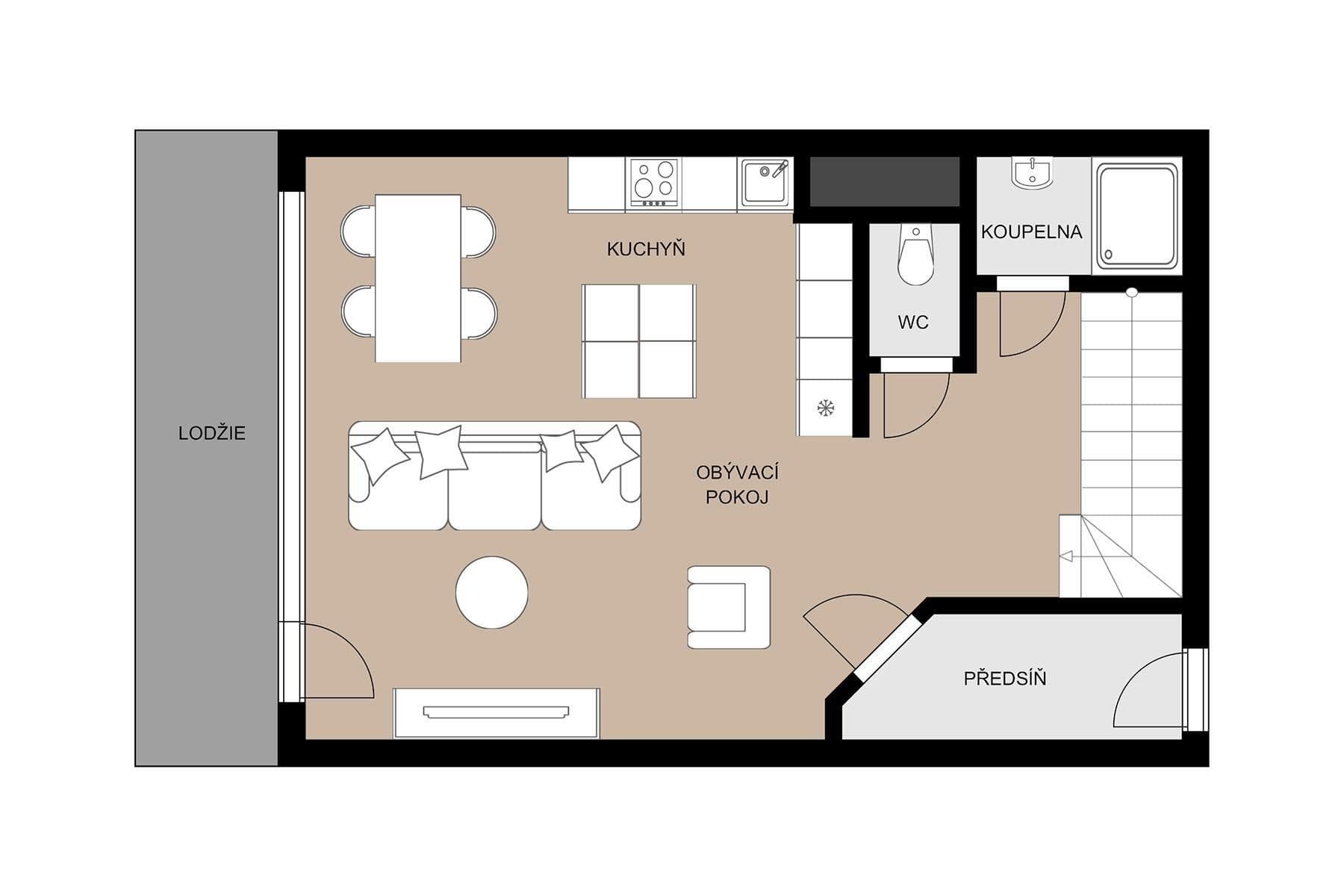 2 bedroom with open-plan kitchen flat for sale, 94 m², Seydlerova, Praha, Prague 2 bedroom with open-plan kitchen flat for sale, 94 m², Seydlerova, Praha, Prague