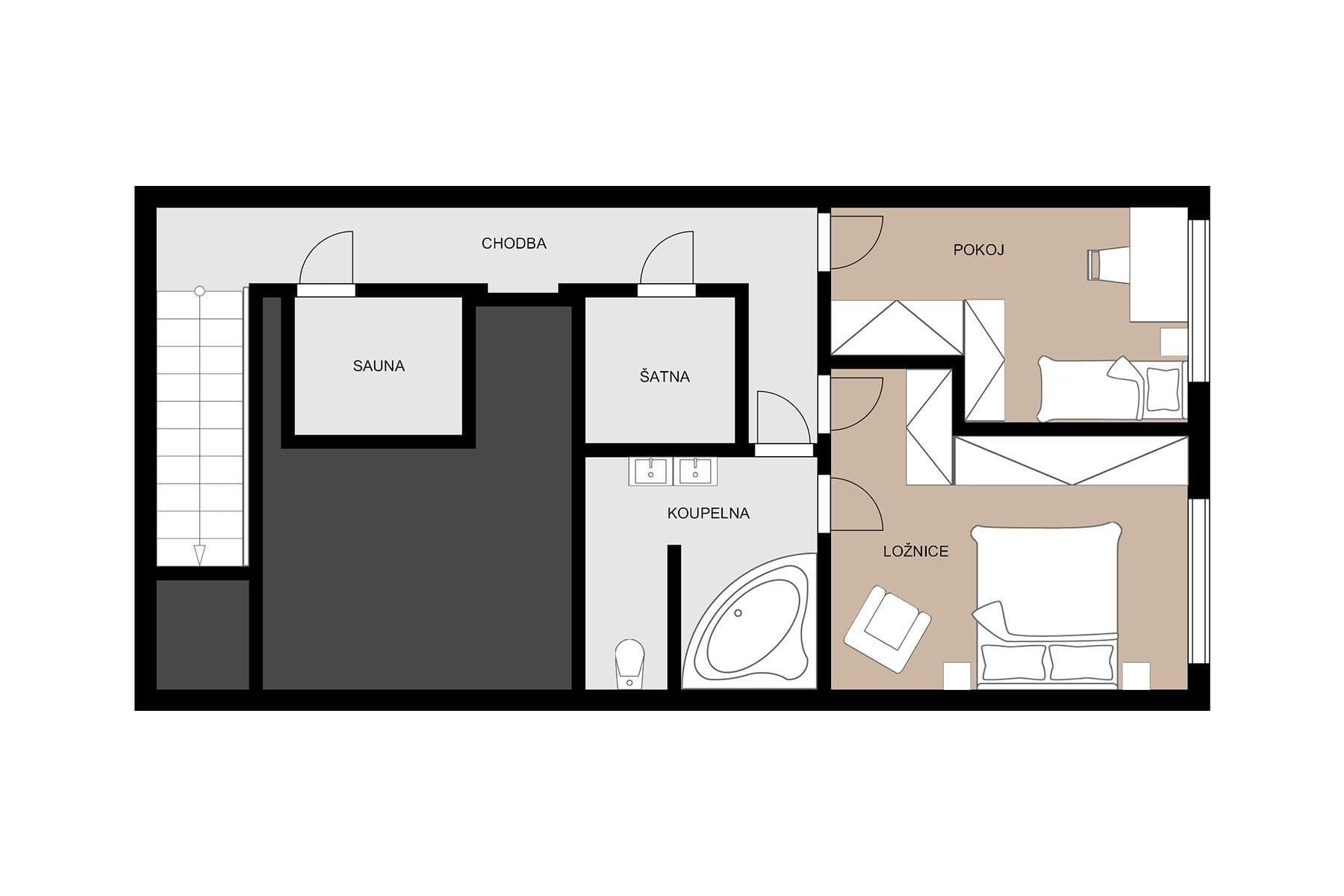 2 bedroom with open-plan kitchen flat for sale, 94 m², Seydlerova, Praha, Prague 2 bedroom with open-plan kitchen flat for sale, 94 m², Seydlerova, Praha, Prague