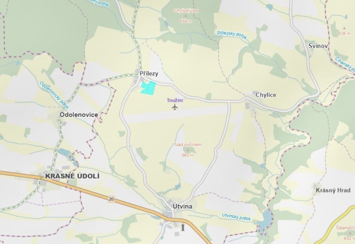 plot for sale, 45,618 m², Útvina, Karlovarský Region plot for sale, 45,618 m², Útvina, Karlovarský Region