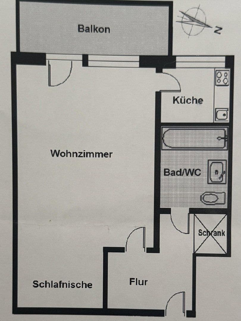 1 bedroom flat for sale, 31 m², Sonnenstraße 16, Fürth, Bavaria 1 bedroom flat for sale, 31 m², Sonnenstraße 16, Fürth, Bavaria